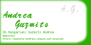 andrea guzmits business card